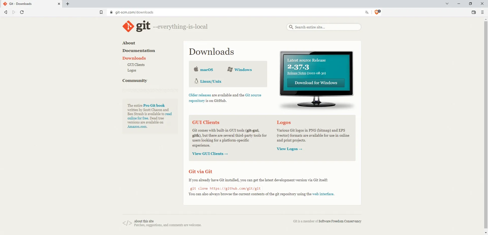Descargar Git